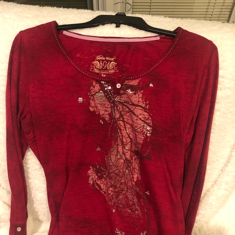 Red Long sleeve top